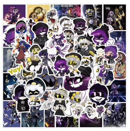 110Pcs Anime Stationery Stickers Murder Drones Chibi Cute Kawaii Sticker Stationery Student Cartoon Manga Waterproof Graffiti Decorate - Image 1