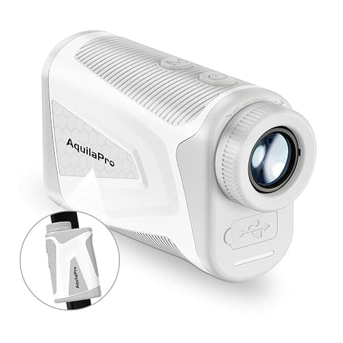 AquilaPro Mini4 Golf Rangefinder with Slope, Newly Upgraded Magnet, 1,000 Yards Range Finder Golf, 0.5 Yard Accuracy, 7X Magnification, Flag Lock Vibration, Rechargeable Golf Laser Rangefinder - Image 1