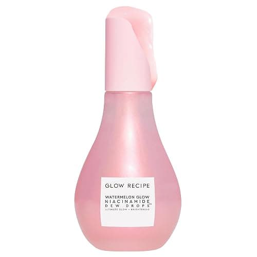 Glow Recipe Watermelon Niacinamide Dew Drops - Brightening, Plumping Hydrating Face Serum, Makeup Primer + Liquid Highlighter with Hyaluronic Acid - Dewy & Glowing Korean Skin Care (80ml) - Jumbo - 2.7 Fl Oz (Pack of 1) - Image 1