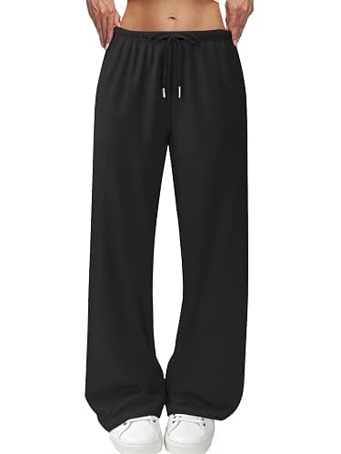 JEKAOYI Wide Leg Sweatpants for Women High Waisted Baggy Sweat Track Pants Drawstring Casual Lounge Pants with Pockets - Image 1