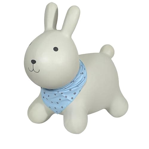 Kindsgut Bouncy Animal Hopper Rabbit for Children, Designed in Germany, Playful and Modern Colors, air Pump Included, Indoors and Outdoors - Image 1