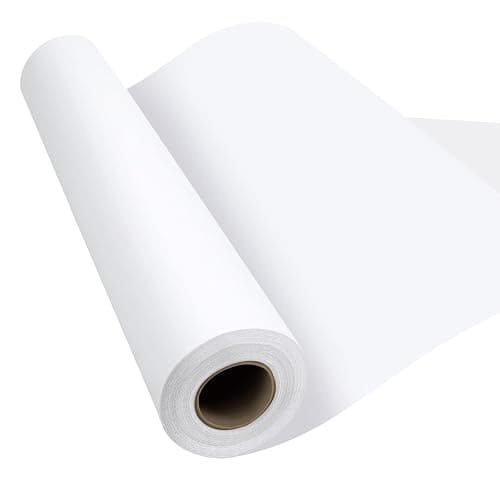 Phinus Craft Paper Roll 15''×354'', Industrial-Grade Kraft Paper Roll, White Easel Paper Roll for Kids for Moving, Gift Wrapping, Wall Art, Tab - Image 1