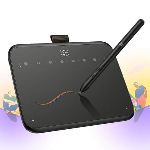 XPPen Deco 640 Drawing Tablet with 16384 Pressure Levels Sensitivity Battery-Free Stylus 6*4 Inch OSU Drawing Pad Graphic Tablet for Digital Drawing Teaching Designing Editing Work for PC Mac Android - Image 1