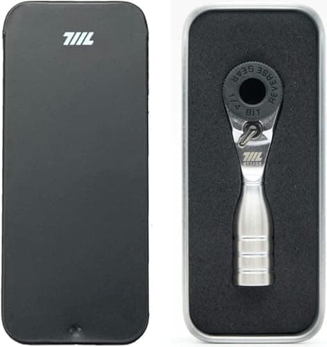 711L Mini Ratchet Wrench - One of the World's Smallest 1/4" EDC Ratchet Wrench For Tight Spaces - Alloy Steel - For Single-ended Hex Bit - Image 1