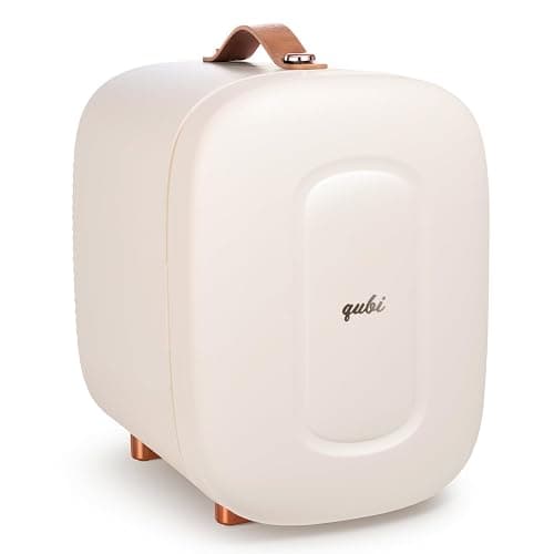 QUBI Mini Fridge, Professional Compact Fridge For Skincare, Mini Cosmetics, Makeup, 5 Liter (Cream White, 5L) - Image 1