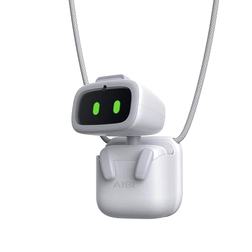 Aibi Pocket Pet - Wearable Robot | ChatGPT Powered AI Companion with Voice Commands, Emotional Interaction, Singing & Dancing | Magnetically Attaches to Anywhere | Ultra Portable - Image 1