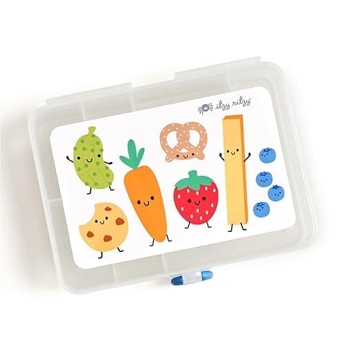 Itzy Ritzy Divided Snack Box – BPA-Free Travel Snack Container with 6 Compartments and Snap-Tight Lid – Convenient Food Storage for Car Rides, Daycare, and On-the-Go - Image 1