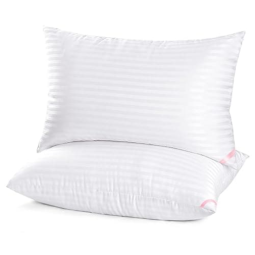 EIUE Hotel Collection Bed Pillows for Sleeping 2 Pack Queen Size,Pillows for Side and Back Sleepers,Super Soft Down Alternative Microfiber Filled Pillows,20 x 30 Inches - Image 1