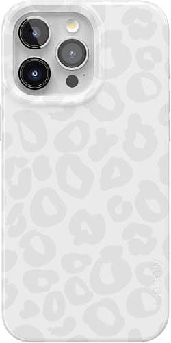 Casely iPhone 15 Pro Case | Into The Wild | White Snow Leopard | Compatible with MagSafe | Ultra Slim Classic Case Design - Image 1