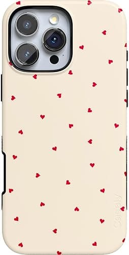 Casely iPhone 16 Pro Case | Be Mine | Tiny Hearts | Compatible with MagSafe | Bold Protective Design - Image 1