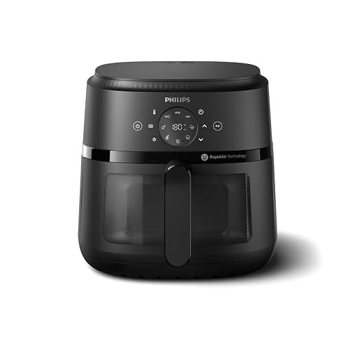 Philips Air Fryer 2000 Series 13-in-1 functions, 6.6 Quarts, Compact Design with Cooking Window, Black, (NA230/00) - Image 1