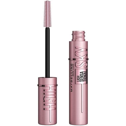 Maybelline Mascara, Lash Sensational Sky High Volumizing & Thickening, Eyelash Lengthening, Flake-Free Formula, Washable Mascara Infused with Bamboo Extract, Full Volume Mascara, Colour: Black - Image 1