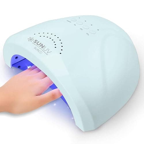SUNUV Nail Dryer, UV Light for Gel Nail Polish Professional UV LED Lamp with 3 Timer Settings Art Tools Auto Sensor SUNone Blue - Image 1