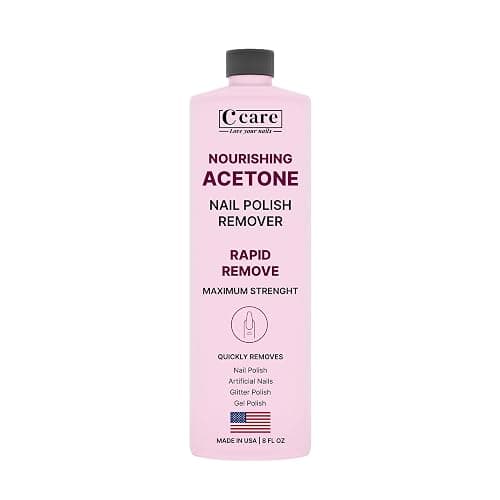 Nourishing Acetone Nail Polish Remover | Professional Quality | Rapidly Removes Natural, Natural, Gel, Acrylic, and Glitter Nails | 8 Fl oz - Image 1