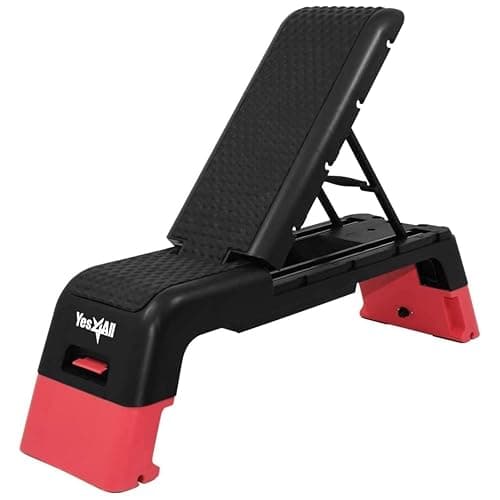 Yes4All Multifunctional Aerobic Deck - Versatile Fitness Station, Weight Bench, Aerobic Stepper, Plyometrics Box for Cardio Workouts and Strength Training - Image 1