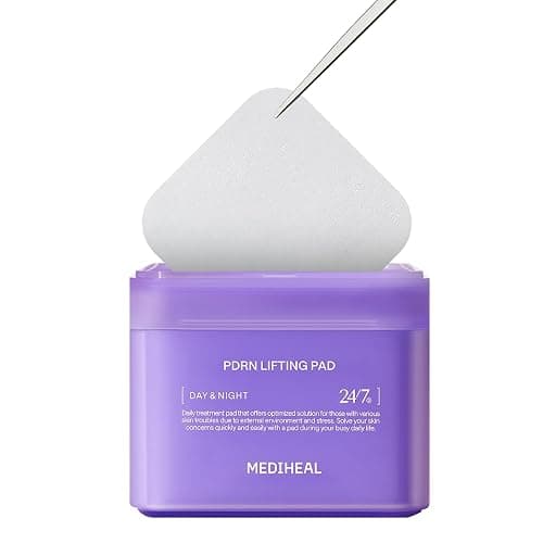 Mediheal PDRN Lifting Pads - with Squalane and Glutathione for Total Skin Care - to Treat Pores and Wrinkles & Skin Firming & mild Exfoliation & Hydration, Vegan Tightening & Stretchable Fabric - Image 1
