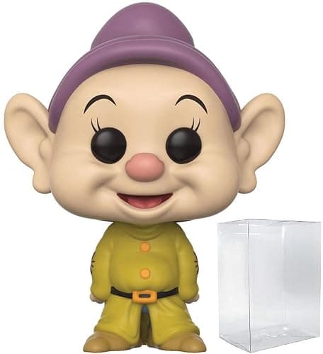 POP Disney: Snow White and The Seven Dwarfs - Dopey Funko ! Vinyl Figure (Bundled with Compatible Box Protector Case), 3.75 inches, Multicolored - Image 1