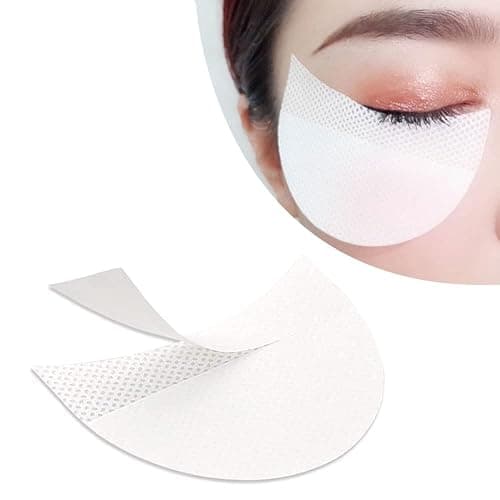 Faiteary 150pcs Eyeshadow Shields, Lint Free Eyeshadow Stencil Gel Pad Under Patches, Prevent Makeup Residue for Eyelash Extensions, Eyeliner, Lip and Tinting Makeup - Image 1