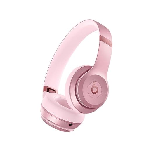 Beats Solo 4 - Wireless On-Ear Bluetooth Headphones, Up to 50-Hour Battery Life, Ultra-Lightweight Comfort, Powerful and Balanced Sound, Apple & Android Compatible - Amazon Exclusive Metallic Pink - Image 1