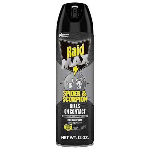 Raid Max Spider and Scorpion Killer, Kills Spiders, Scorpions, Roaches, Ants, Waterbugs, Earwigs, 12 Oz - Image 1