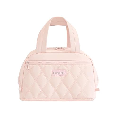 SODEER Insulated Lunch Box for Women Cute,Small Leakproof Reusable Cooler Bag with Strap, Lunch Box for Work Beach Camping,Pink - Image 1