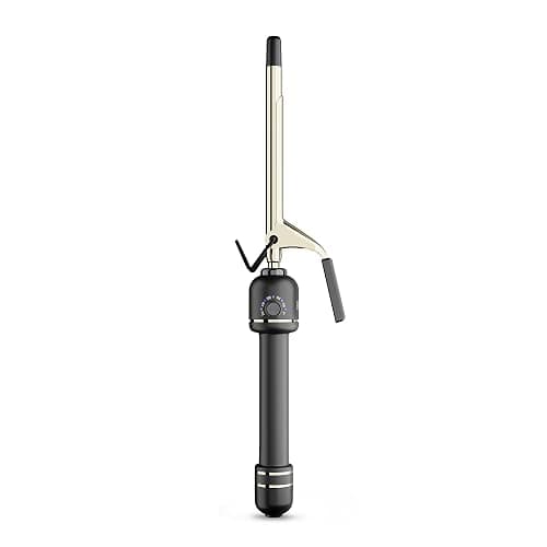 HOT TOOLS 24K Gold Professional 1/2" Extended Barrel Curling Iron with Clamp for Super Tight Curls - 24K Gold Technology for Long-Lasting Results & Longer Barrel for Easy Styling - Image 1