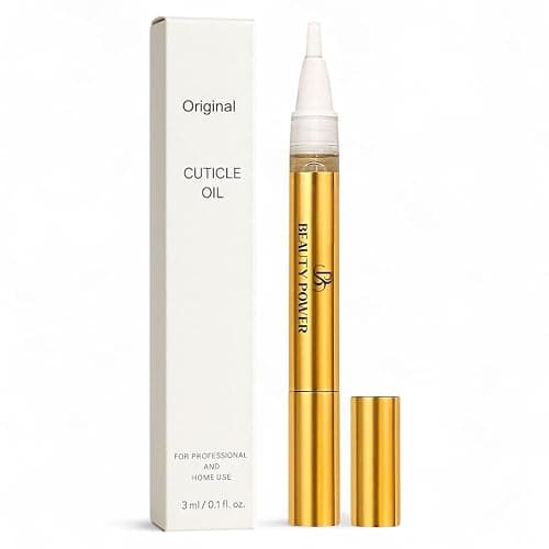 Beauty Power Nail Oil Cuticle Pen - Fragrance Free - Nail Strengthener & Growth Serum with Vitamin A, D, E, B5, Grapeseed & Natural Oils - Repair for Brittle, Peeling, Thin Nails (No Scent) - Image 1