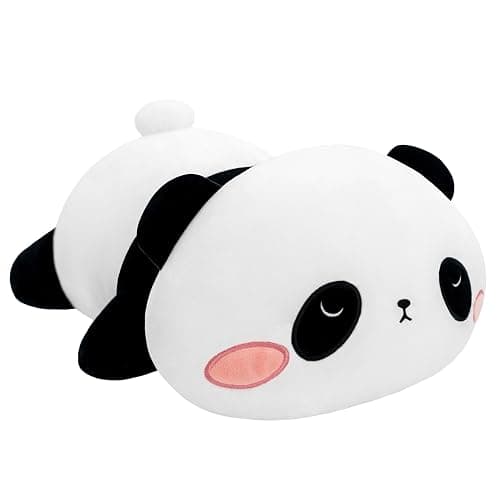 SQEQE Beschwerter Panda-Plüsch, beschwertes Panda-Plüschtier für Angst, niedliches Plüschtier, weiches Pandabär-Kissen, Spielzeug, Geschenk für Kinder und Erwachsene, 24 cm, 0,4 kg - Image 1