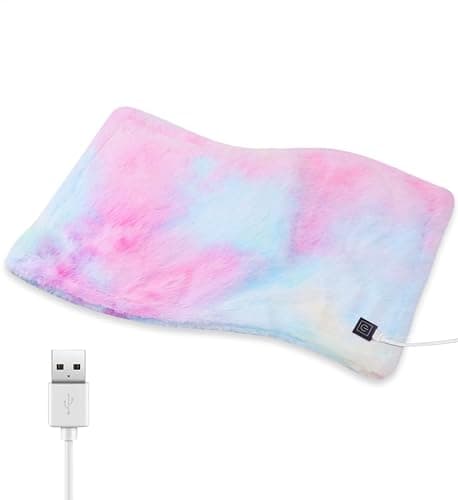 Comfheat USB Heating Pad, 5V Heated Travel Pads, 3 Heat Settings & Auto Shut Off, Hot Therapy for Pain Relief Abdomen Cramps (16"x 12") (Non-Chargeable) Colorful - Colorful - Image 1