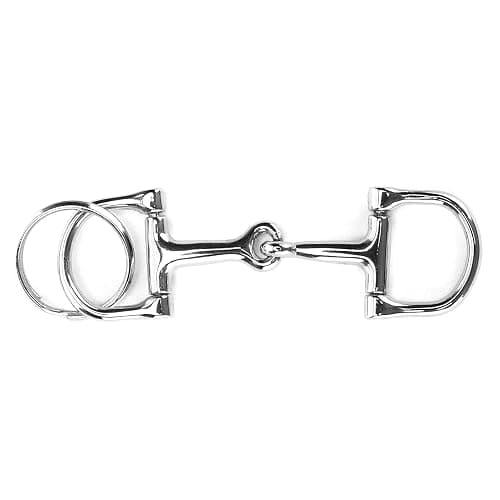 Fydun Keychain, D‑Ring Snaffle Keychain D-Shaped Snaffle Keychain Silver Dring Zinealloy Horse Snaffle Bits Key Ring Other Sports Horse Bit Keychain - Image 1