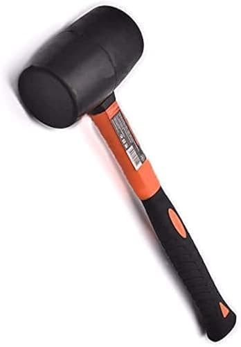 Edward Tools Rubber Mallet Hammer 16 oz - Durable Eco-friendly Rubber Hammer Head for Camping, Flooring, Tent Stakes, Woodworking, Soft Blow Tasks without Damage - Ergonomic Grip Handle - Image 1