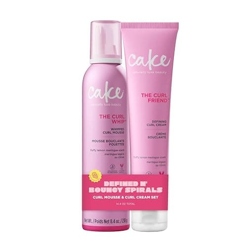 Cake Beauty Curl Defining Cream & Whipped Curl Mousse 2pk, The Curl Friend- For Moisture, Definition & Hold- For Curly Hair - Image 1