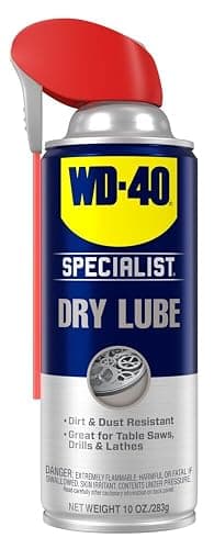 WD-40 Specialist Dry Lube with Smart Straw, Lubricant for Corrosion Protection on Table Saws, Drills and Lathes, Industrial Strength Friction-Reducing Formula, 10 Oz. - Image 1
