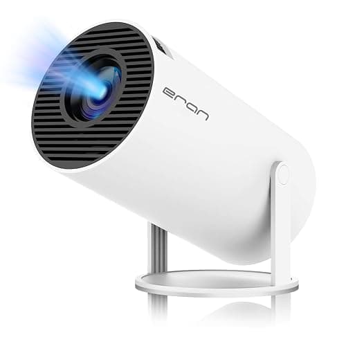 Mini Portable Projector, Support 4K 1080P with Dual-Band WIFI6 5G Wireless 5.0 Bluetooth Android 11,160 ANSI,180° Rotatable, Auto Keystone Correction, 35"-130" Screen Video Projector - Image 1