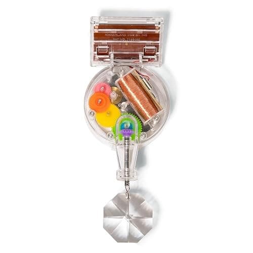 Kikkerland Solar Powered Rainbow Maker – Prism Suncatcher, Fun Home Window Decor – Unique Gift for Christmas & Birthdays – Single Crystal - Image 1