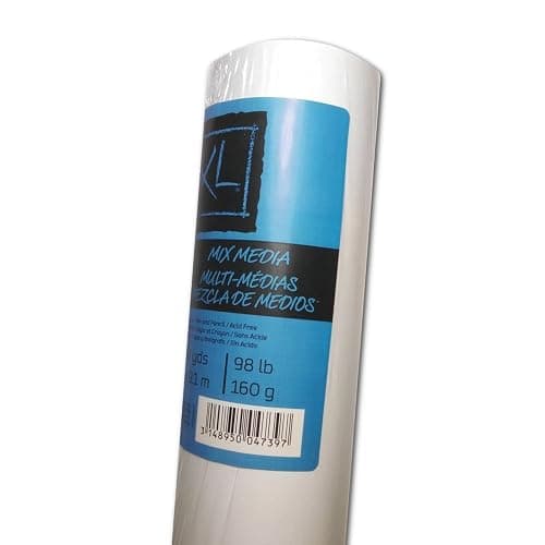 Canson XL Series Mixed Media Paper, Roll, 36inx10yd (98lb/160g) - Artist Paper for Adults and Students - Watercolor, Gouache, Graphite, Ink, Pencil, Marker - Image 1