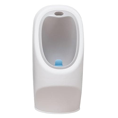 Nuby My Real Training Urinal - Freestanding - With Life-Like Flush Button and Sound - Potty Training for Boys - 18+ Months - White - Image 1