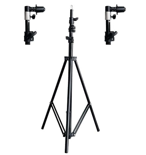 Kate 8ft Collapsible Background Stand Kit for Pop Up Backdrops Tripod Frame with Clamp for Chroma Key Green Screens, Foldable Reflectors Photography Lighting Stand - Image 1