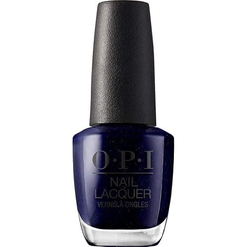 OPI Nail Lacquer Nail Polish | Opaque Dark Blue Purple Shimmer Chip Resistant Nail Polish | Fast Drying, Streak Free - Image 1
