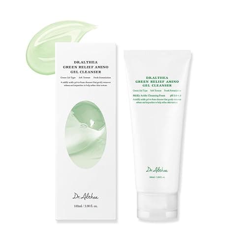 Dr.Althea Green Relief Amino Gel Cleanser | Lightweight & Hydrating Makeup Remover | Daily Face Wash with Hyaluronic Acid | Korean Vegan Skincare for All Skin Types | 3.38 Fl Oz - Image 1