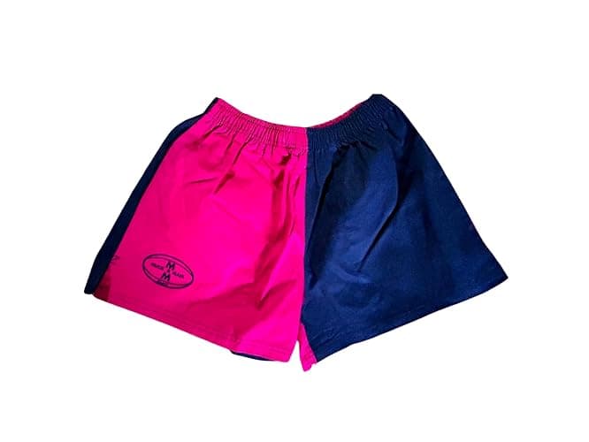 Oz OverBoots Muck & Maul Two Tone Harlequin Rugby Shorts – Durable 100% Cotton Drill with Deep Pockets, Tie Cord & Side Vents – Ideal for Rugby, Workwear & Young Farmers - - Image 1