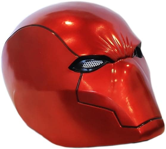 Red Hood Helmet Cosplay Costume Costume accessories Red Hood Mask Deluxe Cosplay Prop for Fans Collector's Edition - Image 1