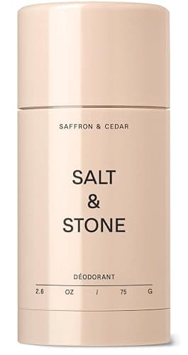 Salt & Stone Aluminum Free Deodorant | Extra Strength 48 Hour Protection for Women & Men | Made with Seaweed Extracts, Niacinamide & Prebiotics | Saffron & Cedar - Image 1