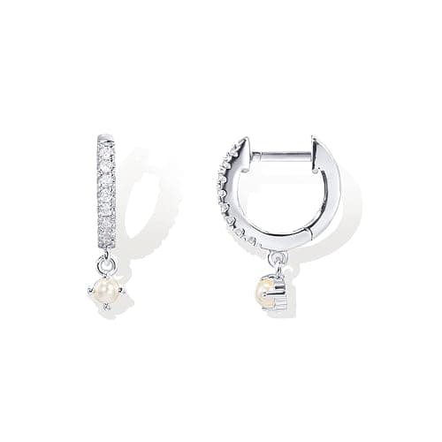 PAVOI 14K Gold Plated S925 Sterling Silver Post Lightweight Drop/Dangle Huggie Earrings for Women | Religious Ornament: Cross, Evil Eye, Clover, Celtic | Dainty Earrings for Women - Image 1