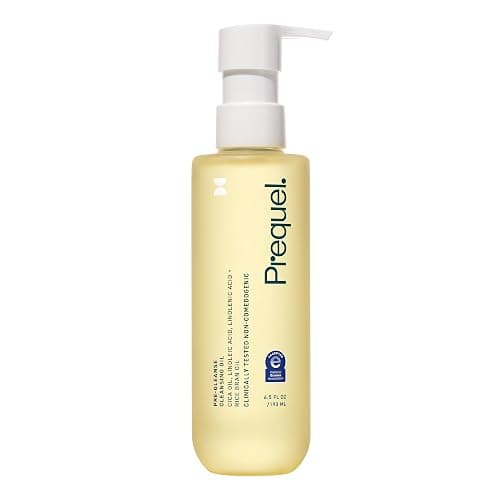 Prequel Skin Cleansing Oil - Face Makeup Remover Double Cleanser With Cica | Cleansing Oil Face Makeup Remover With Cica And Rice Bran Oil, Double Cleansing Oil Cleanser, Non Comedogenic Gentle Formula - Image 1