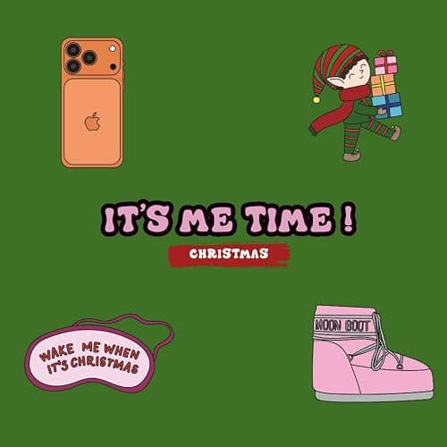 It's Me Time : Christmas Edition ! Coloring Books For Girls and Adults, Relaxing and Stress Relief Designs for Xmas and Winter ! Minimalist, Bold, Simple, Easy and Trendy ... fun Christmas activities or christmas gift idea or christmas activities <3 - Image 1