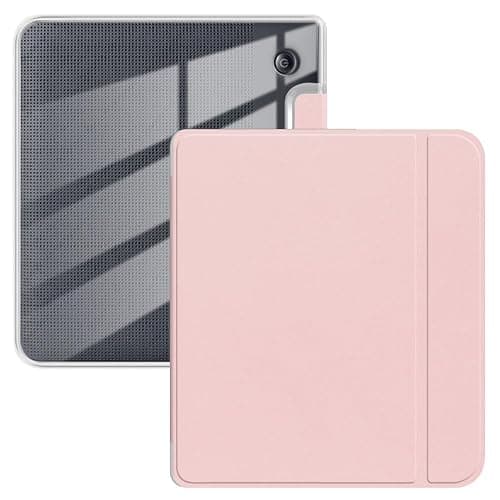 Case for 7" Kobo Libra Colour 2024 Released, Ultra Clear Soft Flexible Transparent TPU Back Cover with Auto Sleep/Wake for Kobo Libra Colour, Pink - Image 1