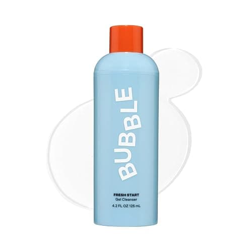 Bubble Skincare Fresh Start Gel Cleanser - Gentle Exfoliating Face Wash for Oily Skin - Gel Cleanser with Aloe Vera Juice + Caffeine to Protect and Soothe Complexion - Summer Skincare Essential(125ml) - Image 1