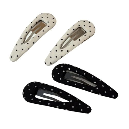4PCS Hair Accessories for Women Black White Dot Hair Pins for Women Hair Clips Small for Styling Festival Accessories - Image 1