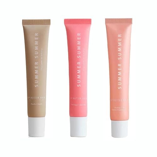 3 PACK SUMMER Lip Balm Daily On Friday Lip Butter Balm Conditioning Lip And Lip Balm Tinted Soothing Lip Care Birthday Cake+Pink Sugar+Vanilla - Image 1